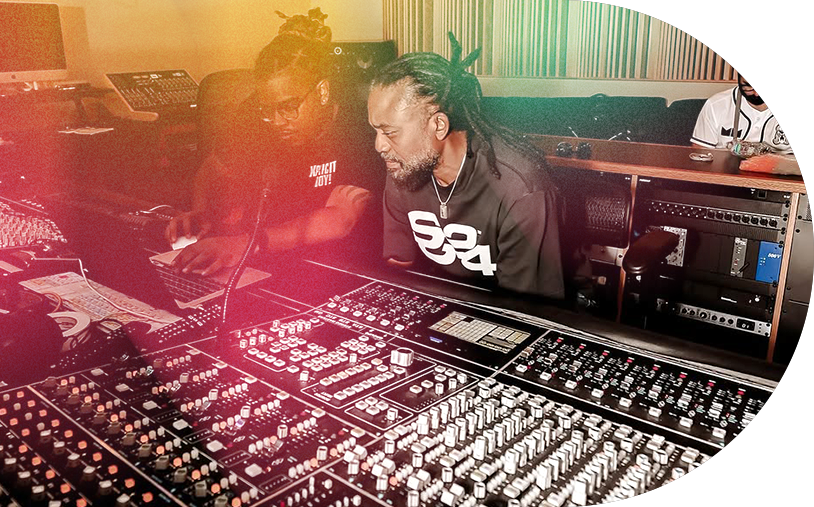 In the studio